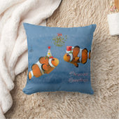 釣り好きのクリスマスピロー クッション (ブランケット)