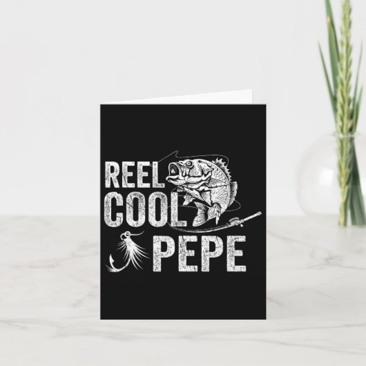釣り好きのパパへ Pepe 釣り おもしろ 父の日 ギフト カード (正面)