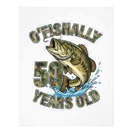 釣り好きの人へ50歳の誕生日おめでとう OFishally フォトプリント