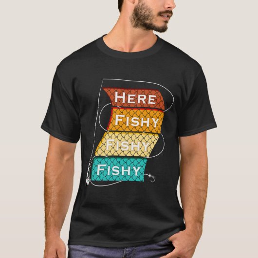 釣り好きの父 Tシャツ (正面)