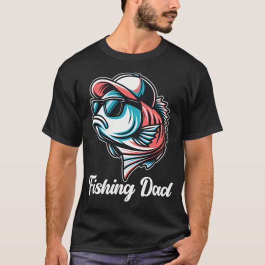 釣り好きの父 Tシャツ (正面)