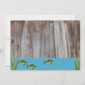 釣り好きの男性向け誕生日招待状 招待状 (裏面)