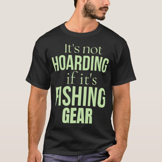 釣り好きの釣り人おもしろTシャツ Tシャツ (正面)