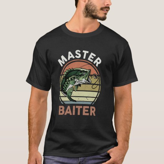 釣り好きパパ・おじいちゃんのためのおもしろ釣りTシャツ Tシャツ (正面)