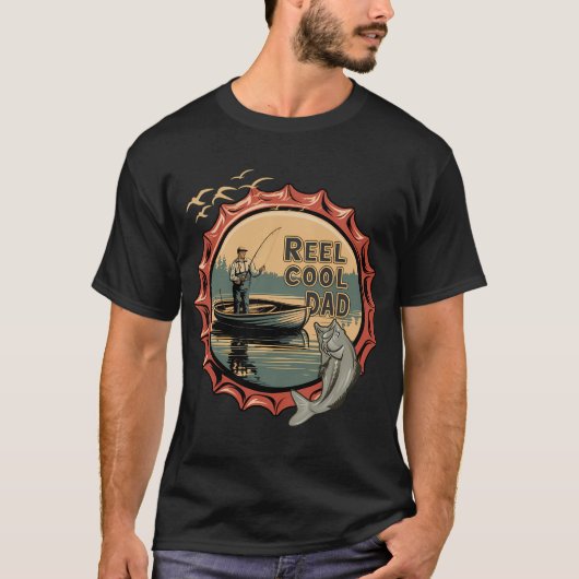 釣り好きパパ Tシャツ (正面)