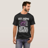 釣り好きママは本物の釣り人を育てる! フィッシングママ Tシャツ (正面フル)