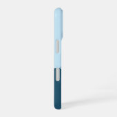 釣り好き、青 iPhone 16ケース (右側面)