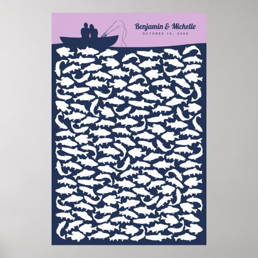 釣り客のサイン帳ポスター - 150個の署名 ポスター (正面)