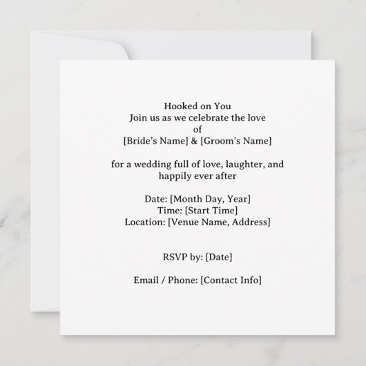 釣り愛好家のあなたへの招待に引っ掛かって 招待状 (裏面)