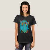 釣り旅行の家族おそろいファッション ポップスタイルの魚 Tシャツ (正面フル)