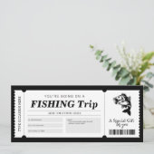 釣り旅行サプライズギフトチケットクーポン 招待状 (スタンド正面)