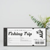 釣り旅行 ギフト チケット 証明書 招待状 (スタンド正面)