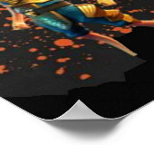 釣り棒 ポスター (角)