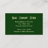 釣り漁師·漁女用の三マス 名刺 (裏面)