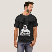 釣り犬Tシャツとギフト Tシャツ (正面フル)