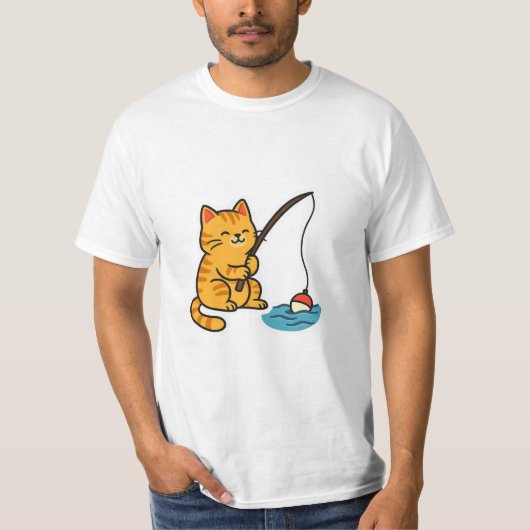 釣り猫Tシャツ Tシャツ (正面)