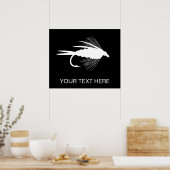 釣り用ルアーをパーソナライズ ポスター (キッチン)