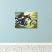 釣り糸 キャンバスプリント (インサイチュ (ウッドフロア))