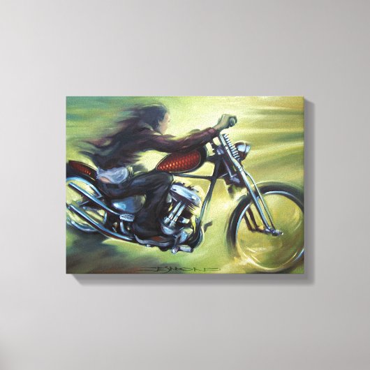 釣り糸 キャンバスプリント (正面)