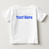 釣り船のキャラクターイラスト ベビーTシャツ (裏面)
