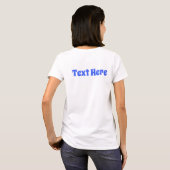 釣り船のキャラクターイラスト Tシャツ (裏面フル)