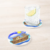 釣り船のキャラクター コースター (側面)