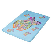 釣り色の青 バスマット (アングル)