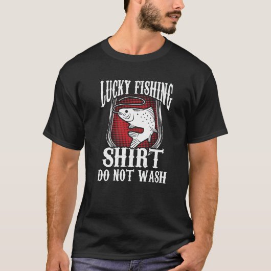 釣り装備は洗わないで Tシャツ (正面)