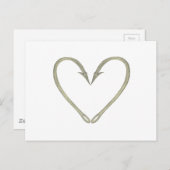 釣り針ハート ポストカード (正面/裏面)