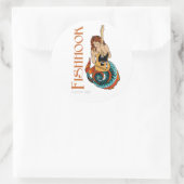 釣り針人魚シール ラウンドシール (バッグ)