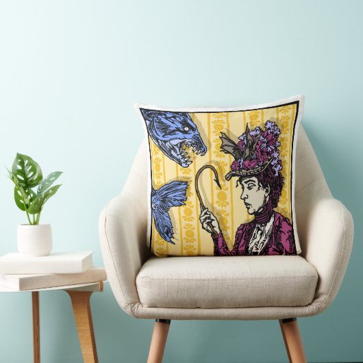 釣り針 – ポップ・アートのゴシック悪夢シュールアルアートスクエア クッション (椅子)