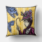 釣り針 – ポップ・アートのゴシック悪夢シュールアルアートスクエア クッション (裏面)