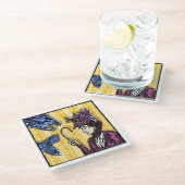 釣り針 – ポップ・アートのゴシック悪夢シュールアルアート ガラスコースター (アングル)