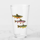 釣り釣り釣り釣りマス – フィッシャーマンズ タンブラーグラス (正面)