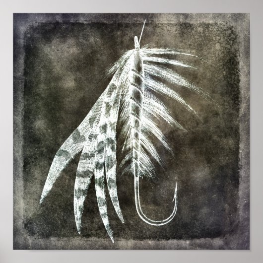 釣り釣り釣り釣り釣りルアーブラウン ポスター (正面)