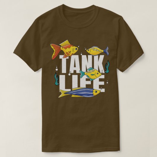 釣り飼育水族館飼育者釣り飼育員の海水浴場1 Tシャツ (デザイン正面)