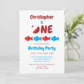 釣り1歳の誕生日 招待状 (スタンド正面)