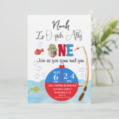 釣り1歳誕生日 オフィシャルにお誘い 招待状 (スタンド正面)