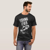 釣り いつも素晴らしい波と木々 Tシャツ (正面フル)