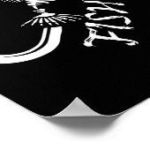 釣り おもしろ 漁師 父の日 ポスター (角)
