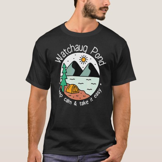 釣り ボート キャンプ リラックス ウォーチョーグ ポ Tシャツ (正面)