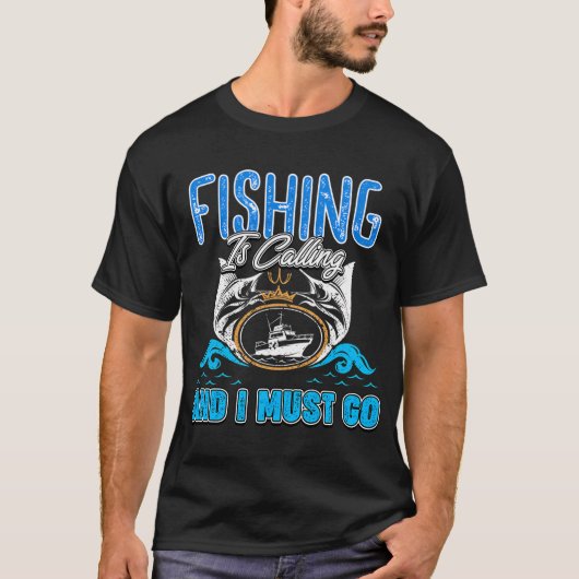 釣り, 釣り大会, 釣りの誘い Tシャツ (正面)