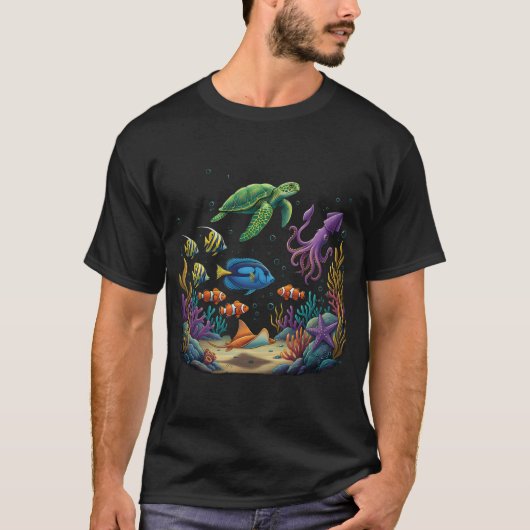 釣り - 魚が呼んでいるので行かなければなりません Tシャツ (正面)