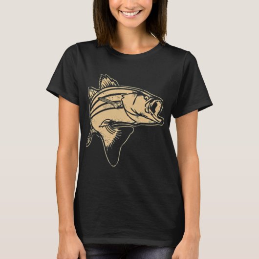 釣り - 魚 Tシャツ (正面)