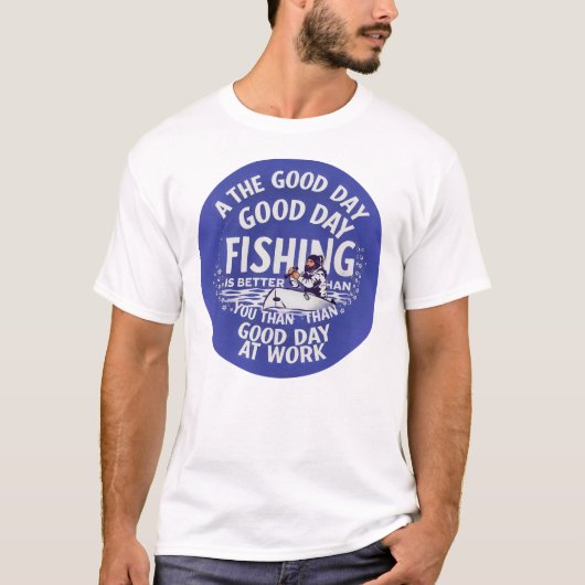 釣り vs. 仕事 tシャツ (正面)