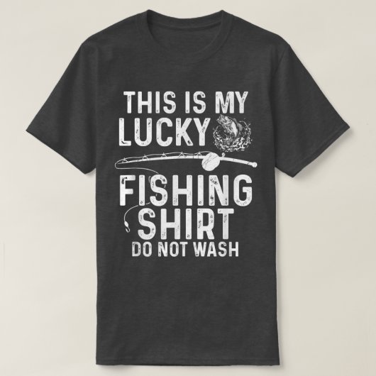 釣りDont魚釣りおもしろいTシャツウォー男性へム Tシャツ (デザイン正面)