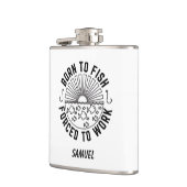 釣パーソナライズされたり人の贈り物生まれを釣る フラスク (左)