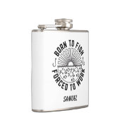 釣パーソナライズされたり人の贈り物生まれを釣る フラスク (右)