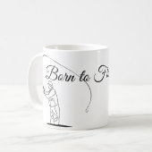 釣生まれり人を釣る コーヒーマグカップ (正面左)