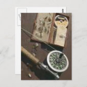 釣用具の郵便はがき ポストカード (正面/裏面)